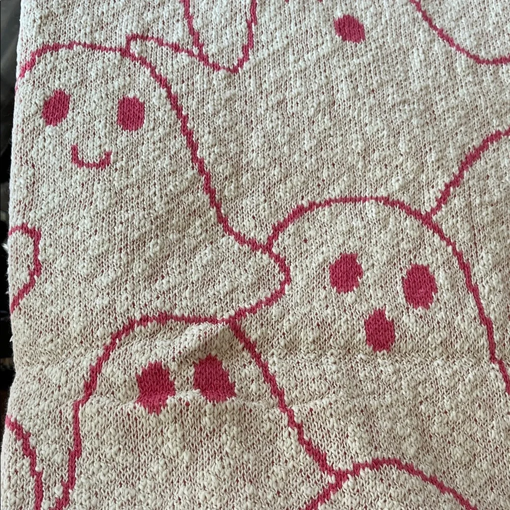 Ghost Party Oversized Decorative Throw - pink